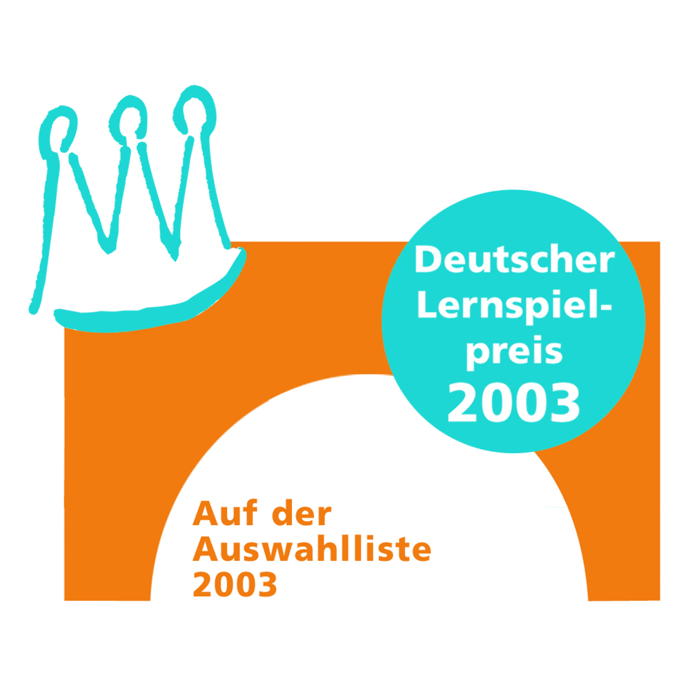 Deutscher Lernspielpreis 2003 logo, Bilibo by MOLUK