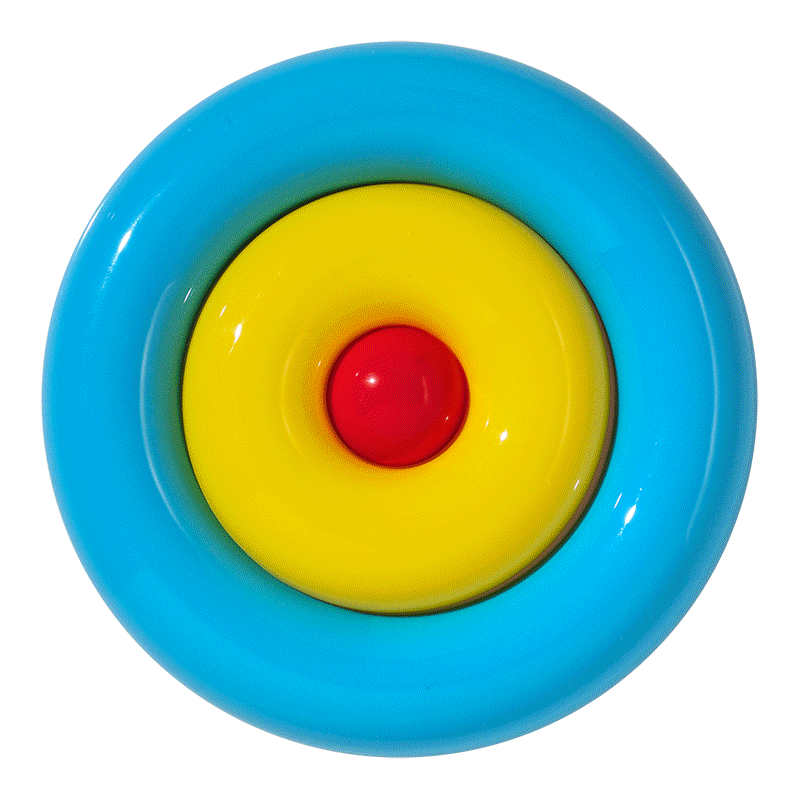 Nello open-ended ring puzzle by MOLUK in 3 different color combinations.