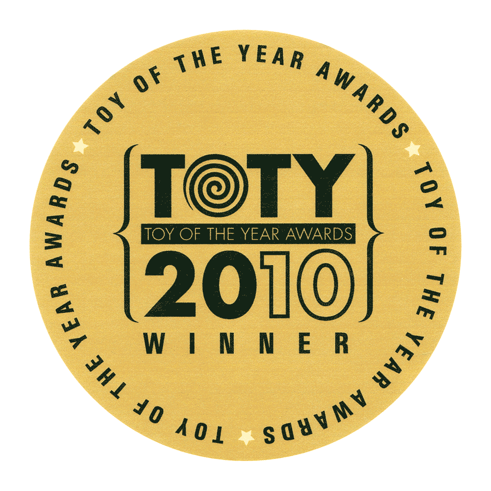TOTY Preschool Toy of the Year 2010 award logo, won by Bilibo