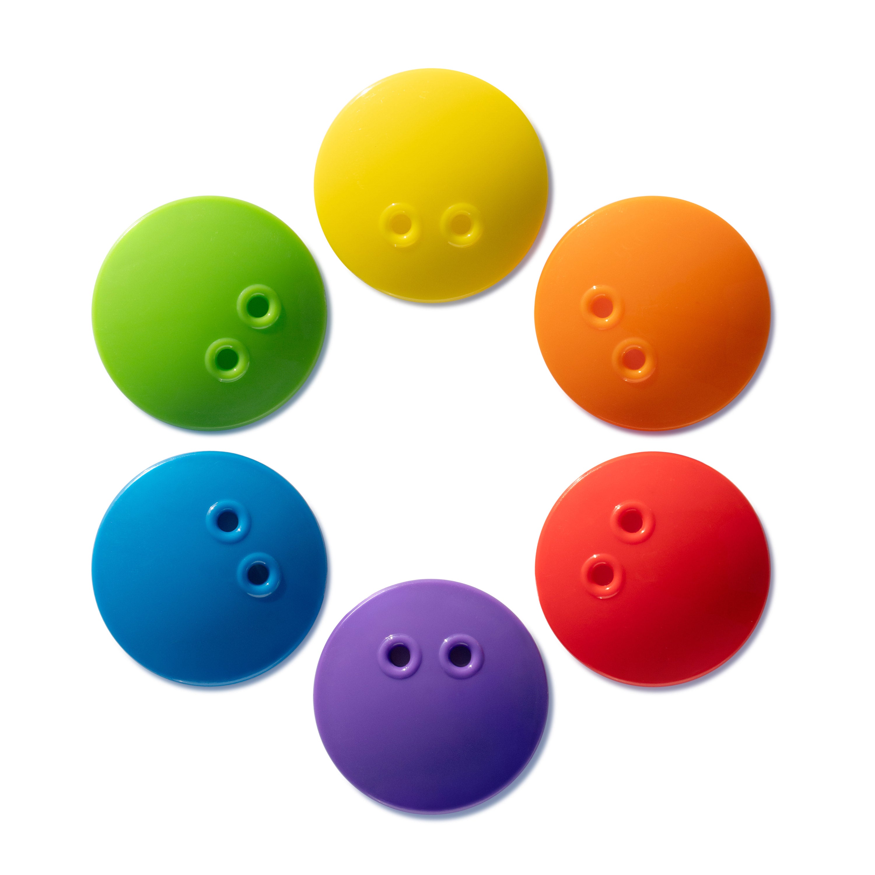 Bilibo Dots in six rainbow colors – open-ended play counters by MOLUK