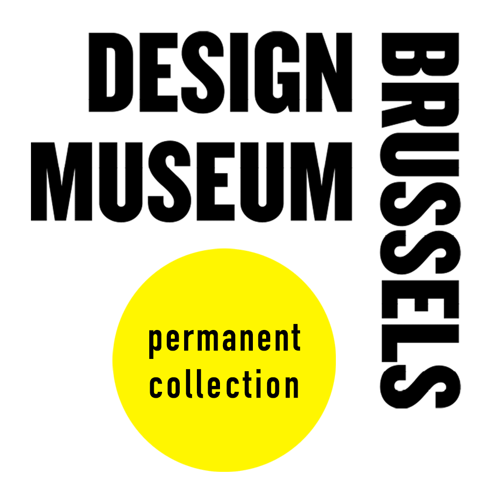 Logo of the Design Museum Brussels, featuring Bilibo and Nigi Nagi Nogi in the permanent collection.