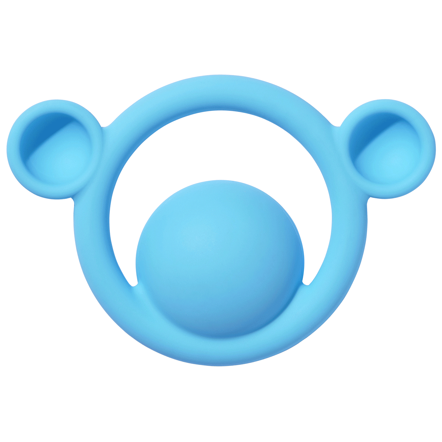 Nigi Nagi Nogi tactile teething rings by MOLUK in primary colors.