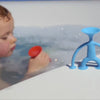 Video of children playing with Oogi silicone suction cup figures in the bathtub, combining them with MOLUK's Plui and Bilibo Mini water toys.